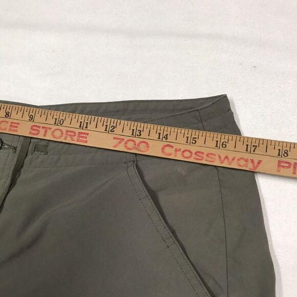 PATAGONIA Inter-Continental Cargo Shorts Women 10 L Military Olive Green Nylon - Picture 12 of 15